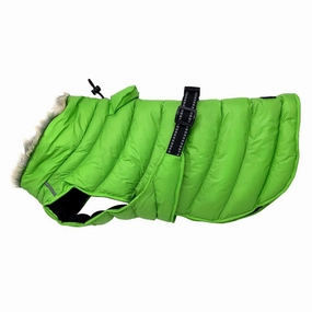 Alpine Extreme Dog Puffer Coats - Lime Green Medium (Customer Return)