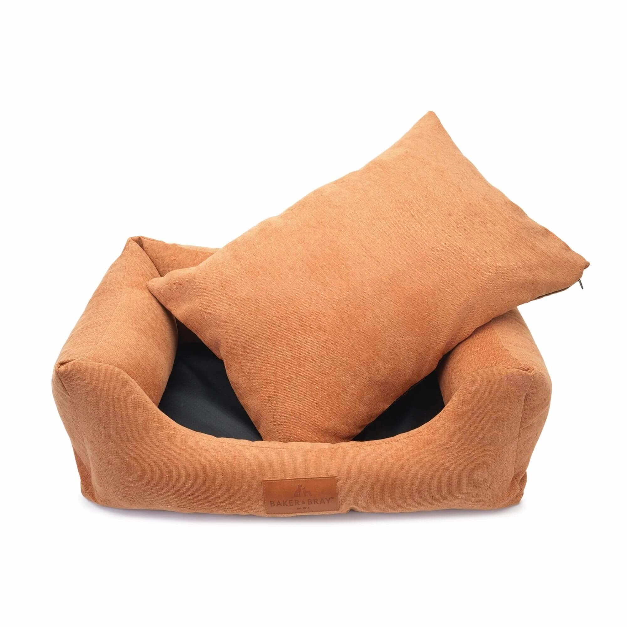 Baker & Bray Eco Luxe Orthopaedic Luxury Dog Bed - Peach Fuzz