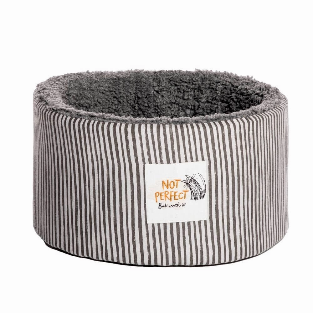 Battersea Snuggly Stripes Cat Cosy Bed