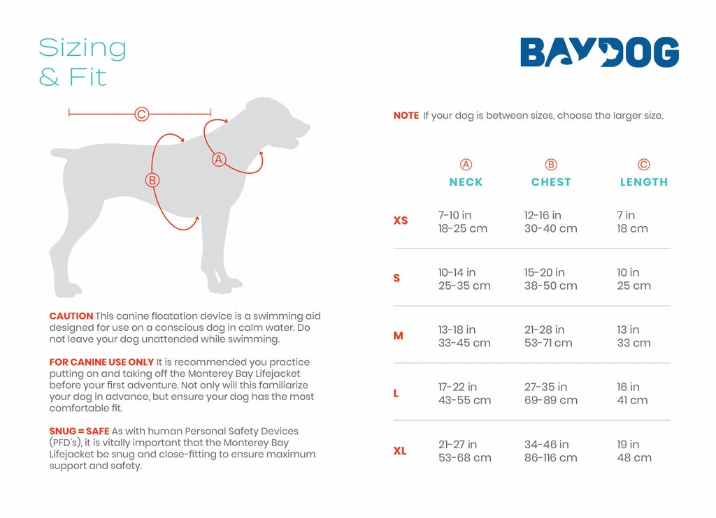 BayDog Monterey Bay Life Jacket