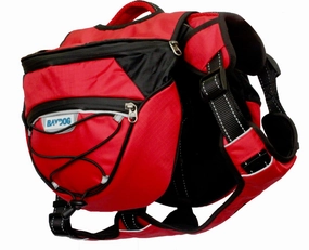 Baydog Saranac Dog Hiking Pack Red Medium (Missing Tags)