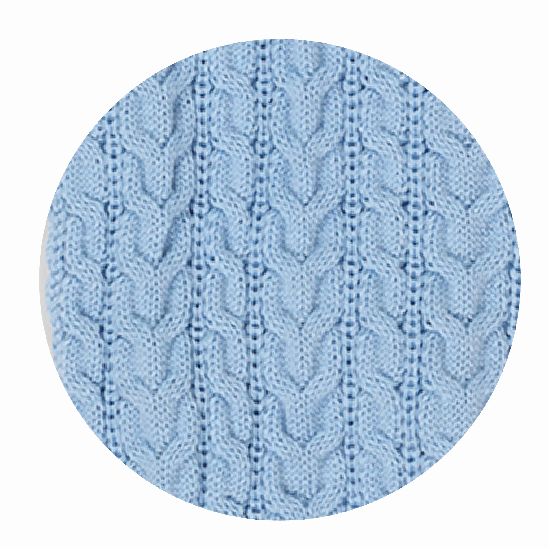 Blue Cloud Cable Knit Dog Jumper