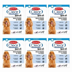 Bob Martin Clear Spot-On for Medium Dogs 3 Pipettes x 6