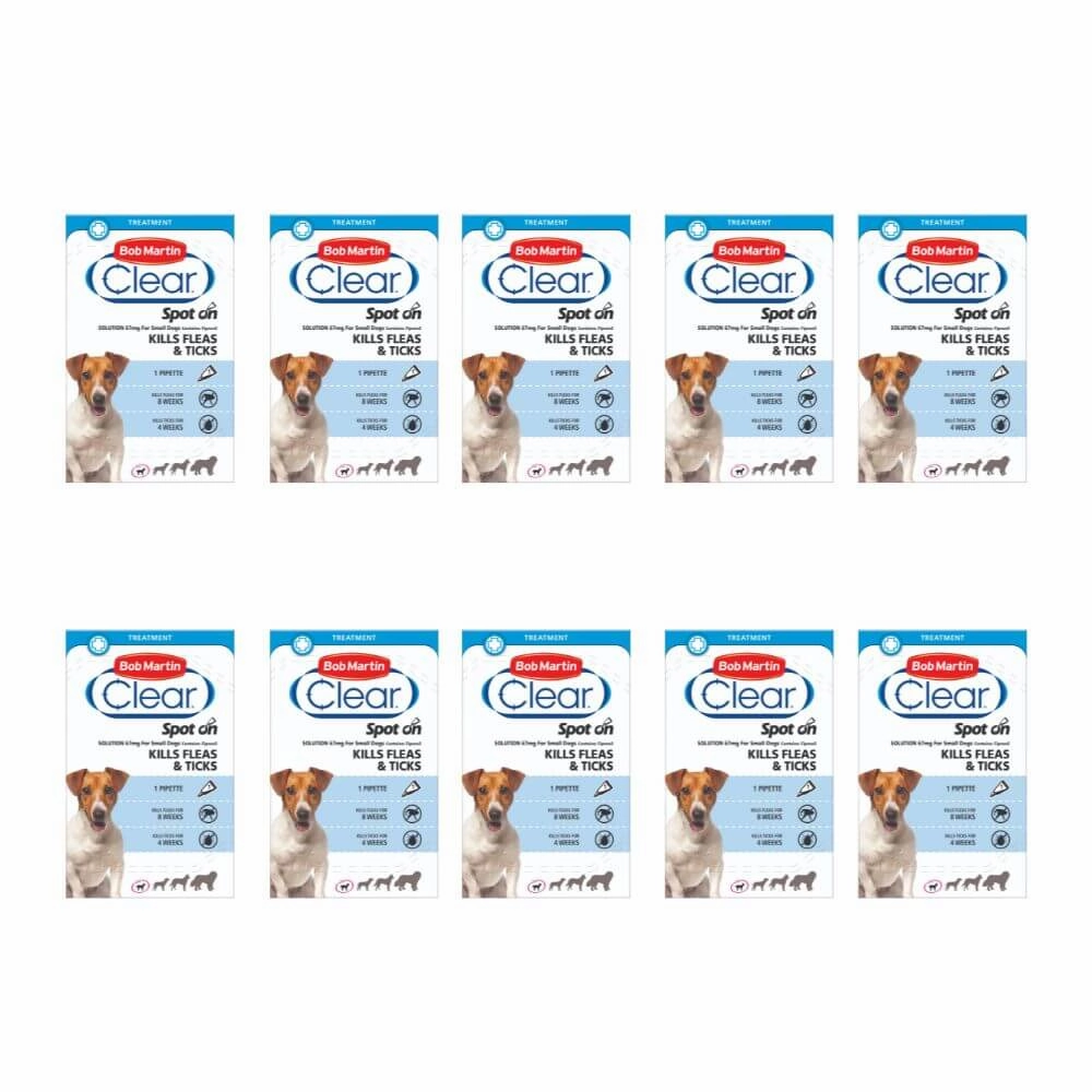Bob Martin Flea & Tick Spot On Small Dogs x 10