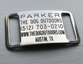 Boomerang Standard Slide On Dog Tags CollarTag? - Stainless Steel