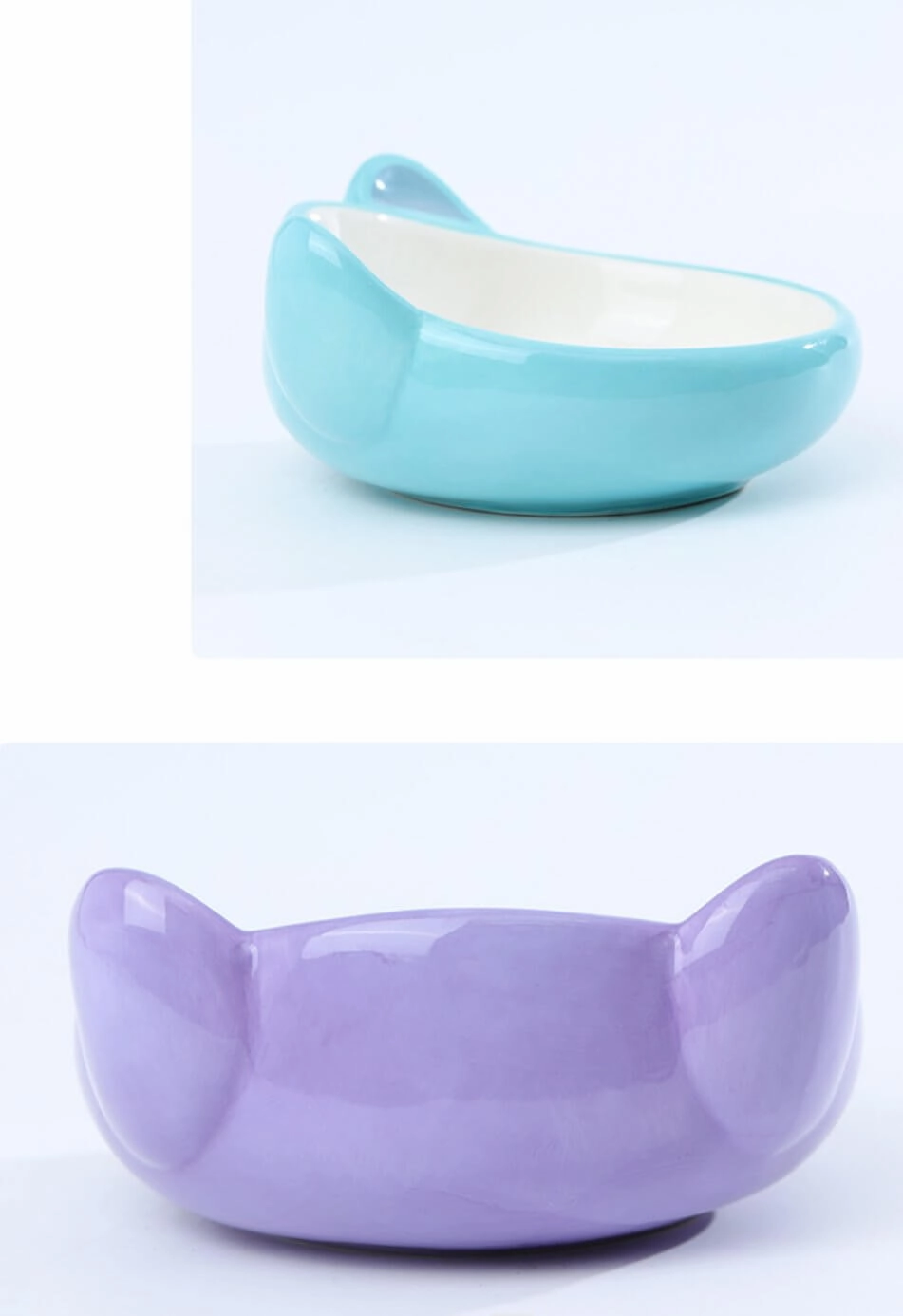 Cartoon Print Ceramic Food and Water Bowl For Dog and Cat