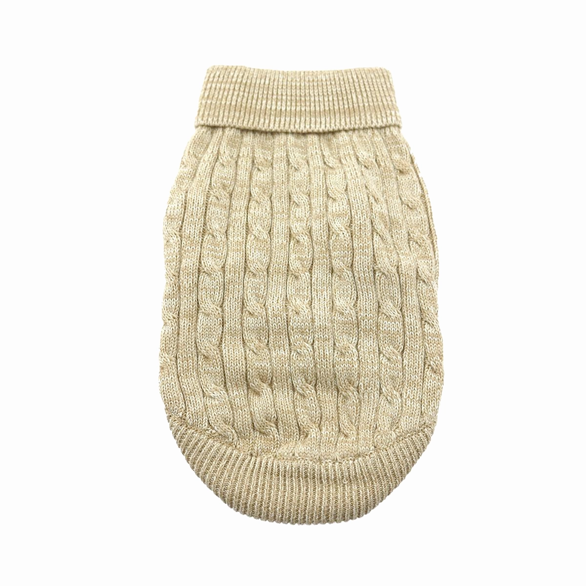 Combed Cotton Cable Knit Hypoallergenic Dog Sweaters