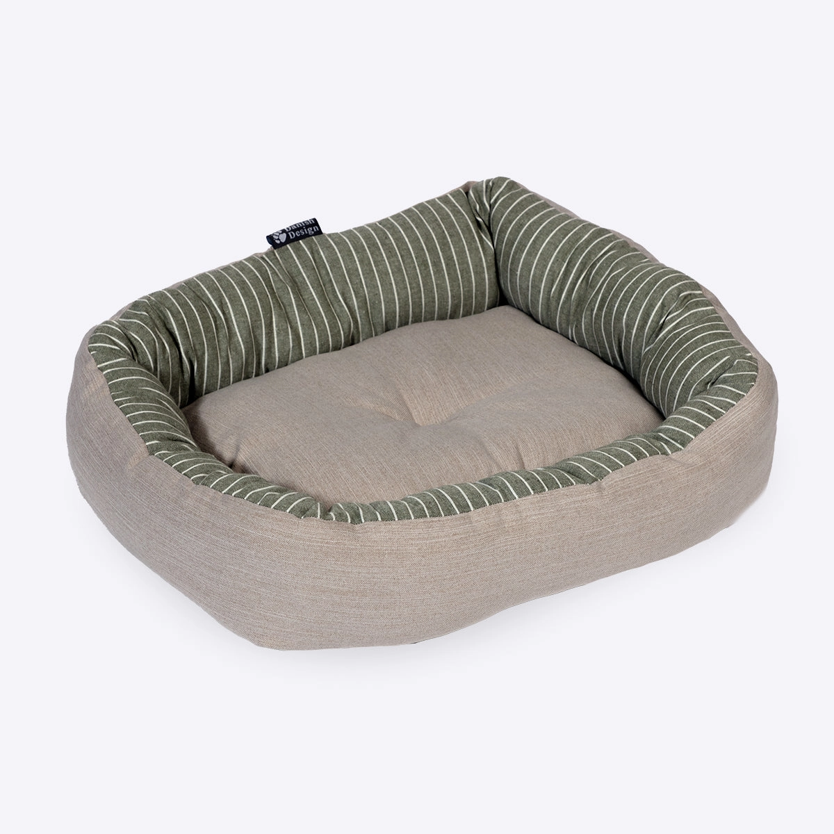 Danish Design Rustic Stripes Sage Snuggle Bed