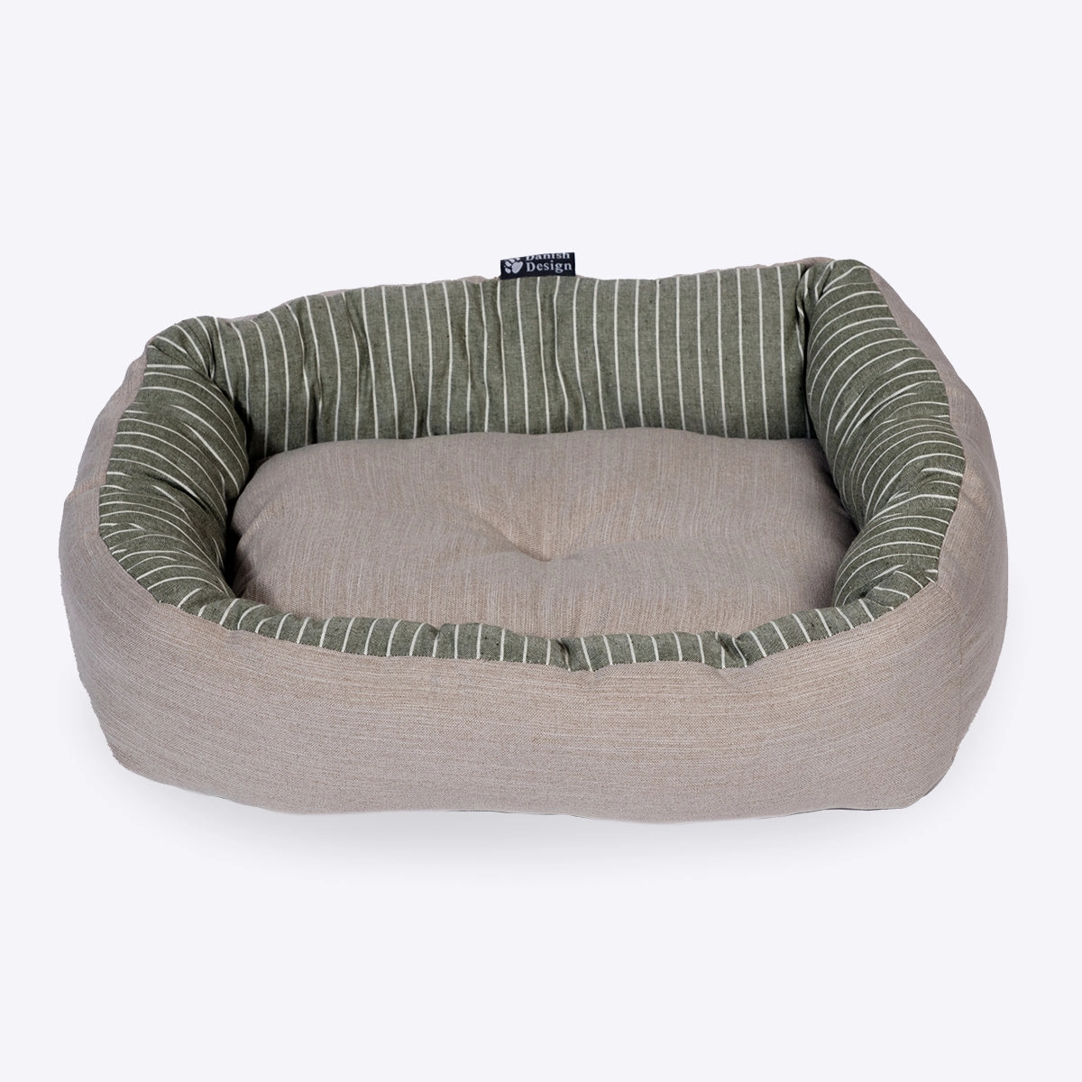 Danish Design Rustic Stripes Sage Snuggle Bed