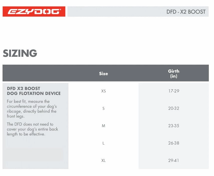 DFD X2 Boost Dog Life Vest