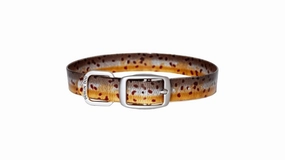 Dublin Dog KOA Waterproof Collar Brown Trout Medium
