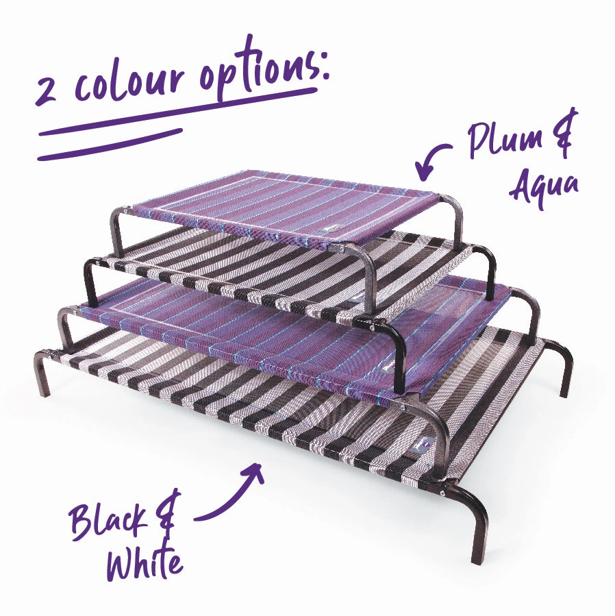 Everyday Outdoor Dog Bed - Black & White