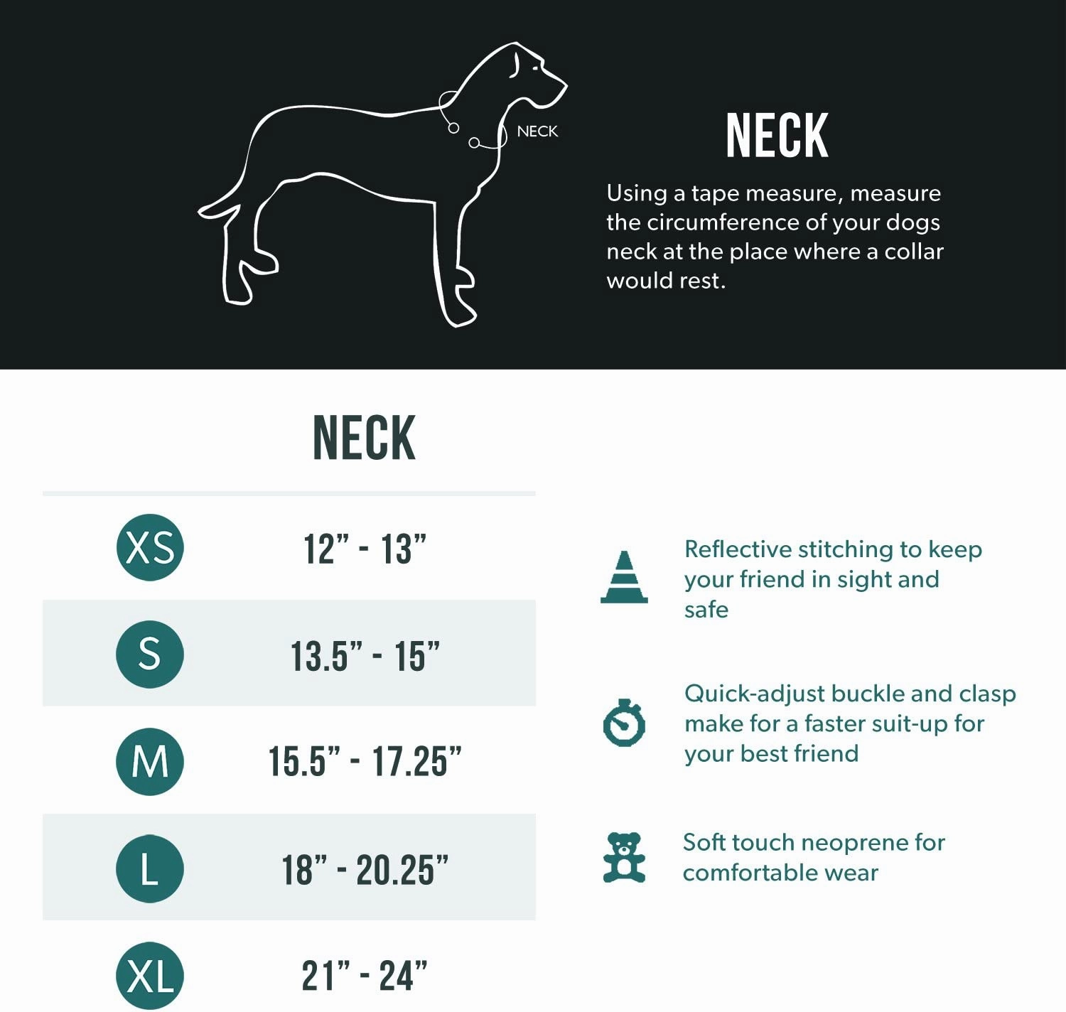Ezydog Neo Collar | Neoprene Dog Collars