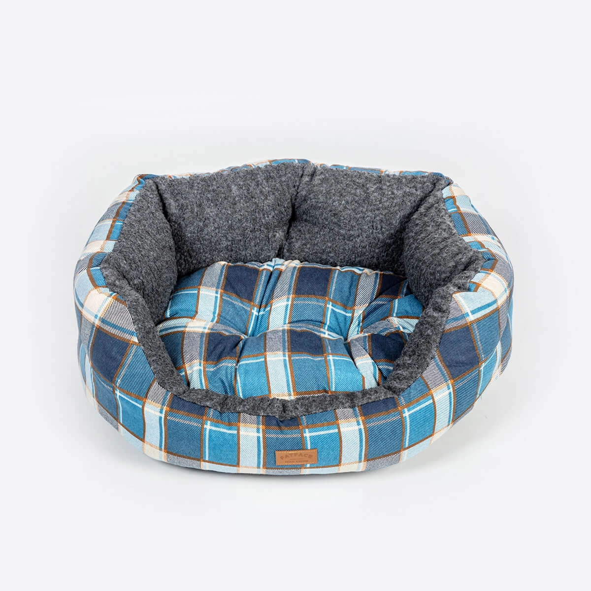 FatFace Fleece Check Deluxe Slumber Dog Bed