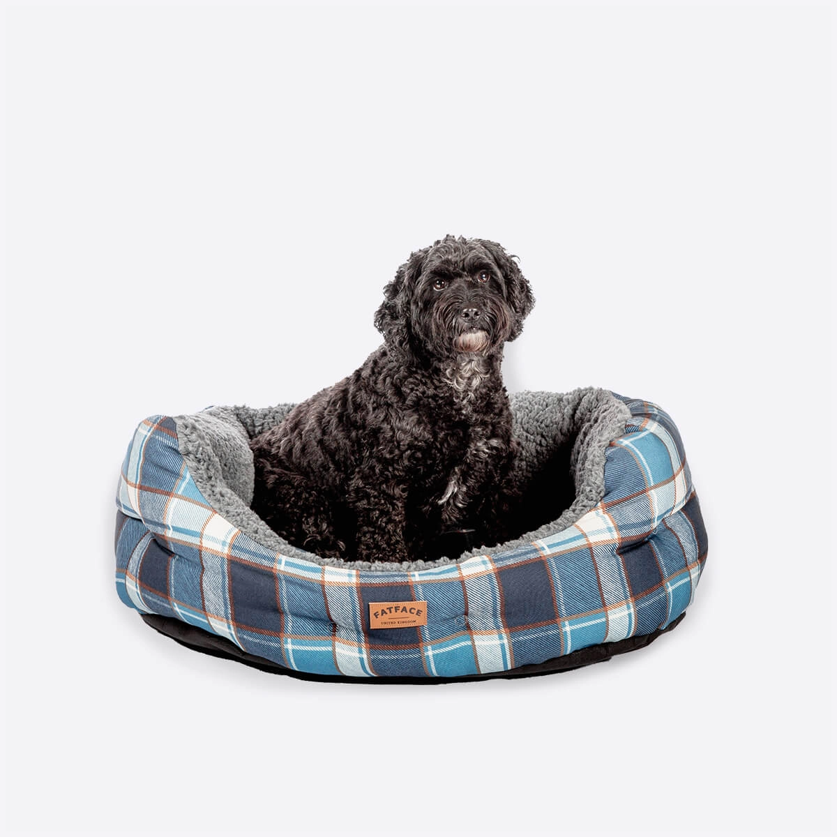 FatFace Fleece Check Deluxe Slumber Dog Bed