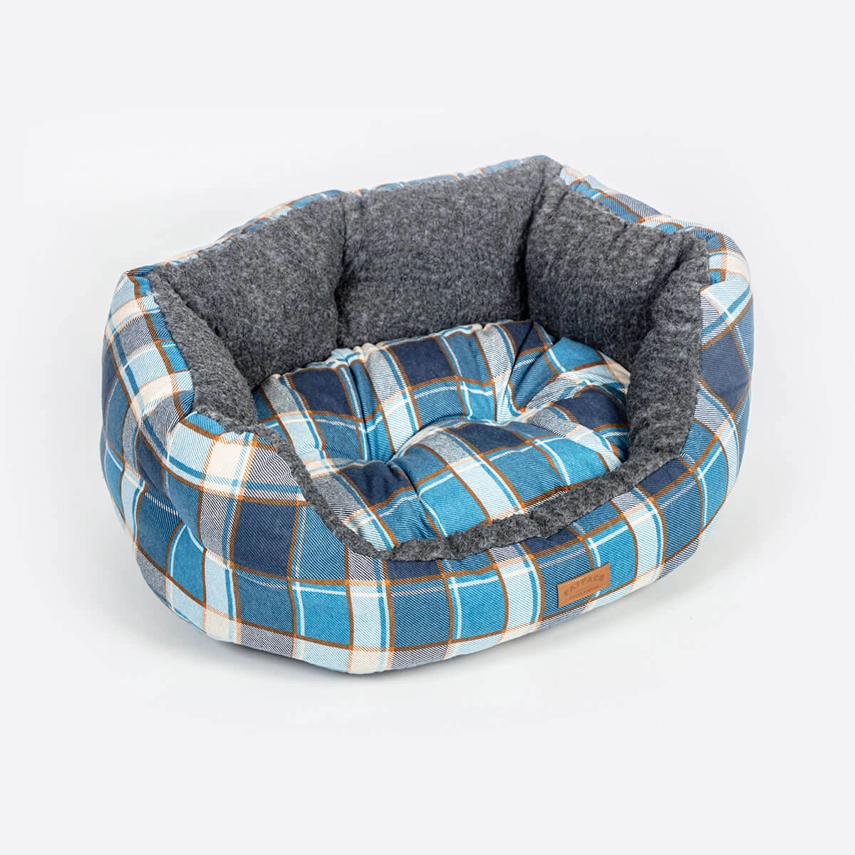 FatFace Fleece Check Deluxe Slumber Dog Bed