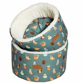 FatFace Mischievous Cats Cosy Bed