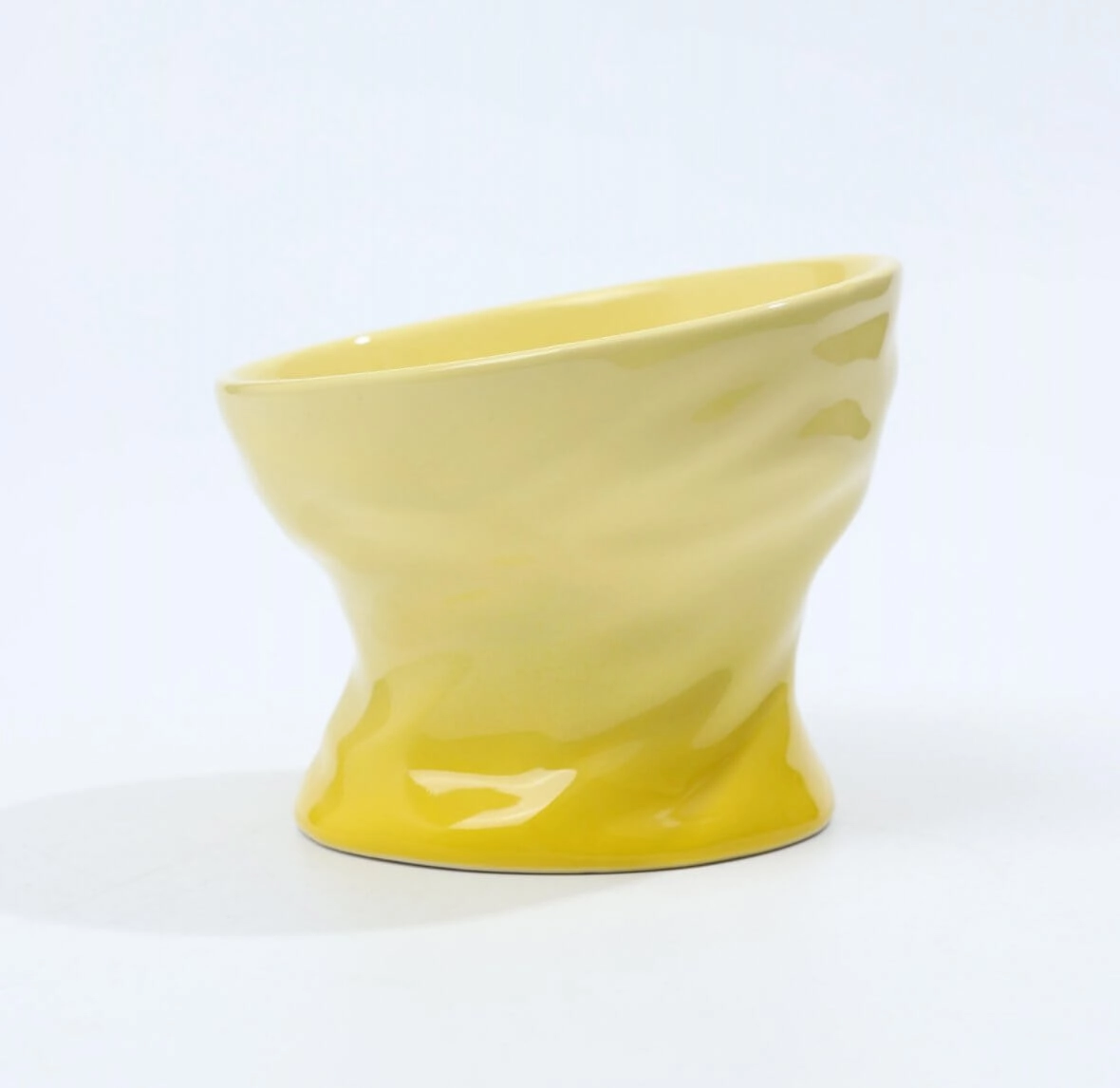 Gradient Colour High Feet Ceramic Cat and Dog Bowl - 500 ml