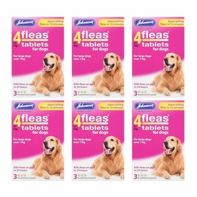 Johnsons 4Fleas for Large Dogs 3 x 6 Tablets