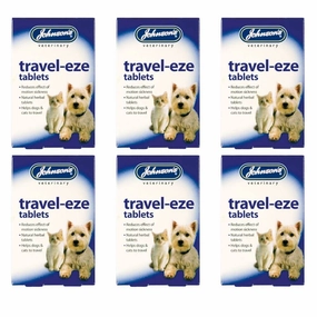 Johnsons Travel-Eze Tablets for Dogs & Cats 24 Tabs x 6 Packs