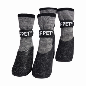 Lightweight Dog Grip & Protective Boots - Charcoal