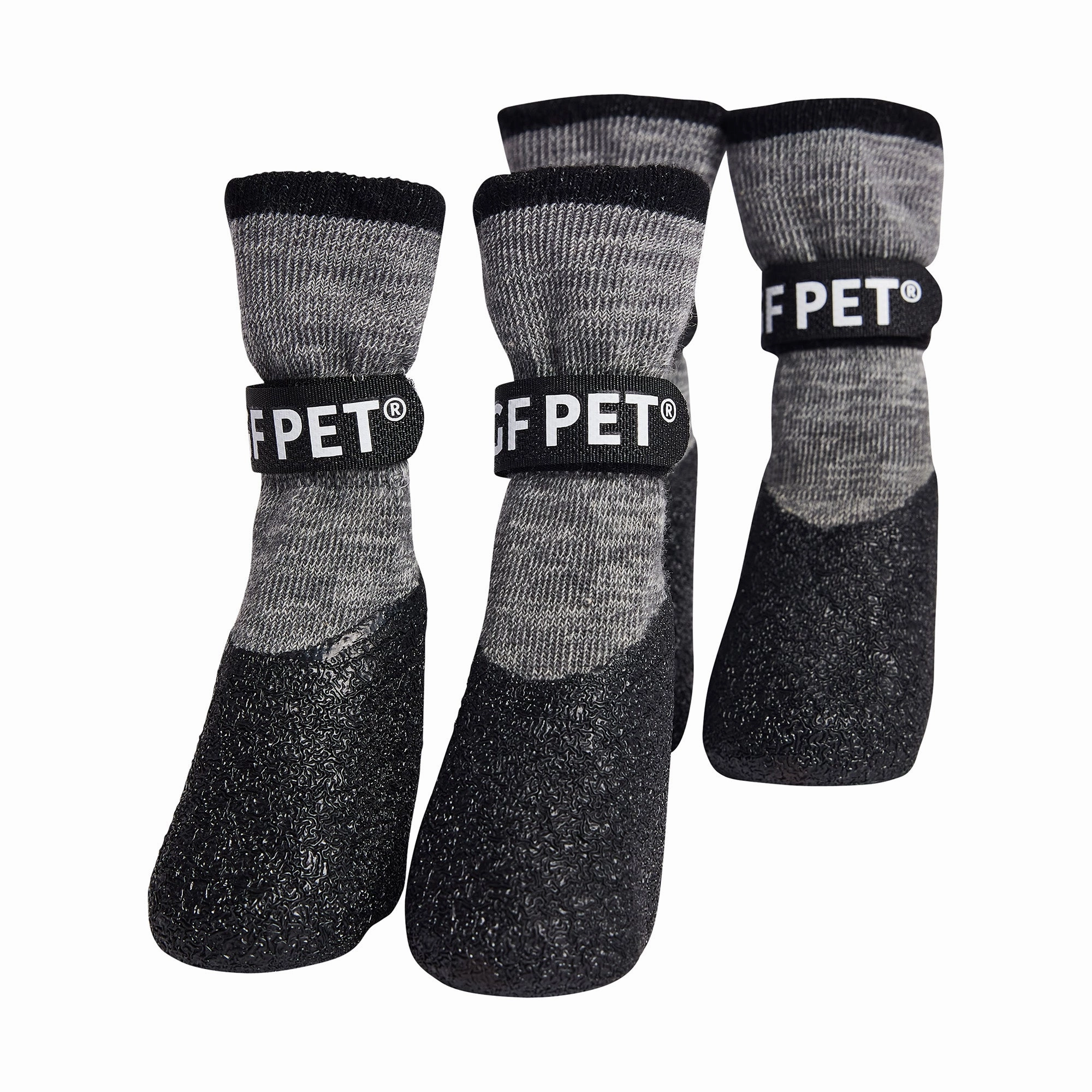 Lightweight Dog Grip & Protective Boots - Charcoal