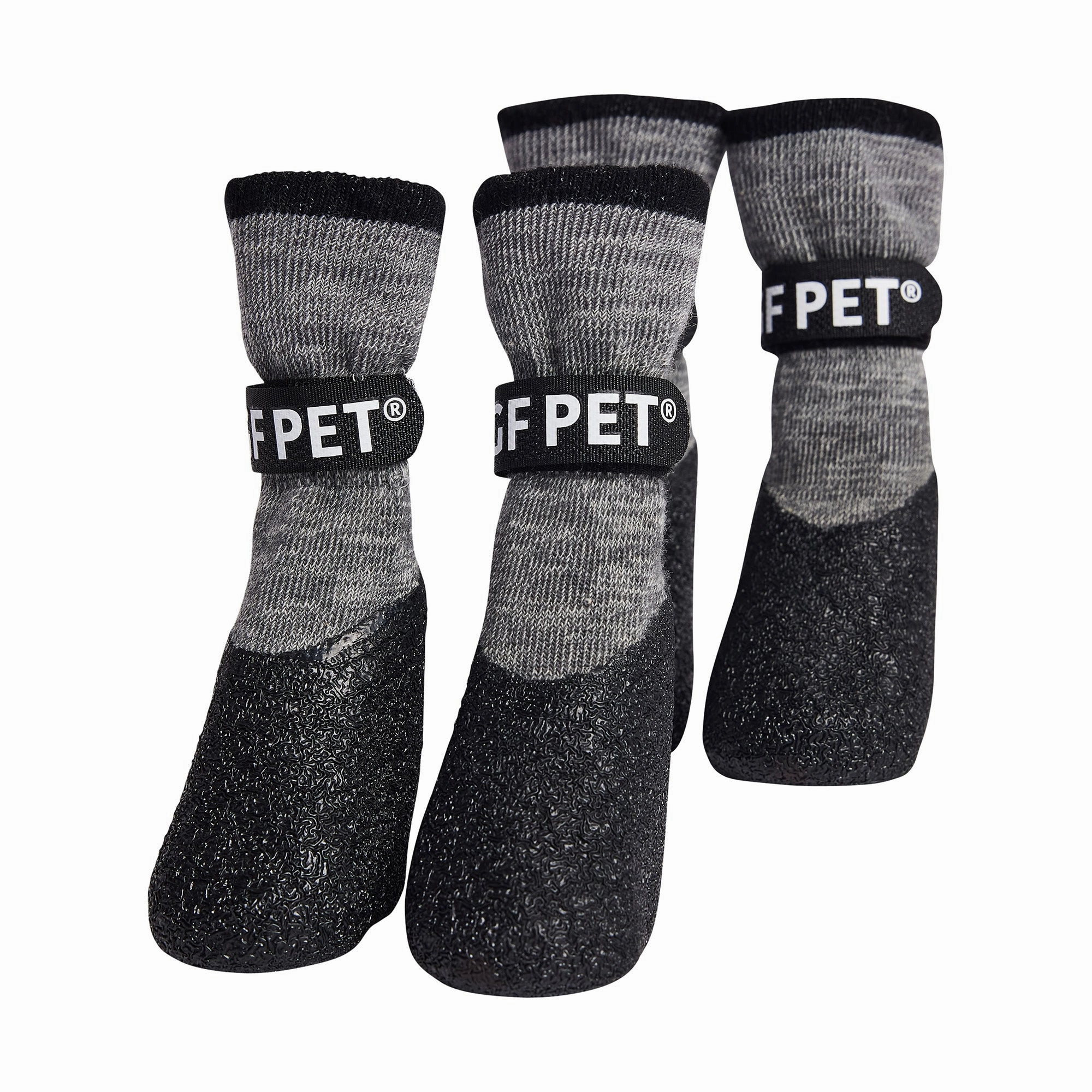 Lightweight Dog Grip & Protective Boots - Charcoal