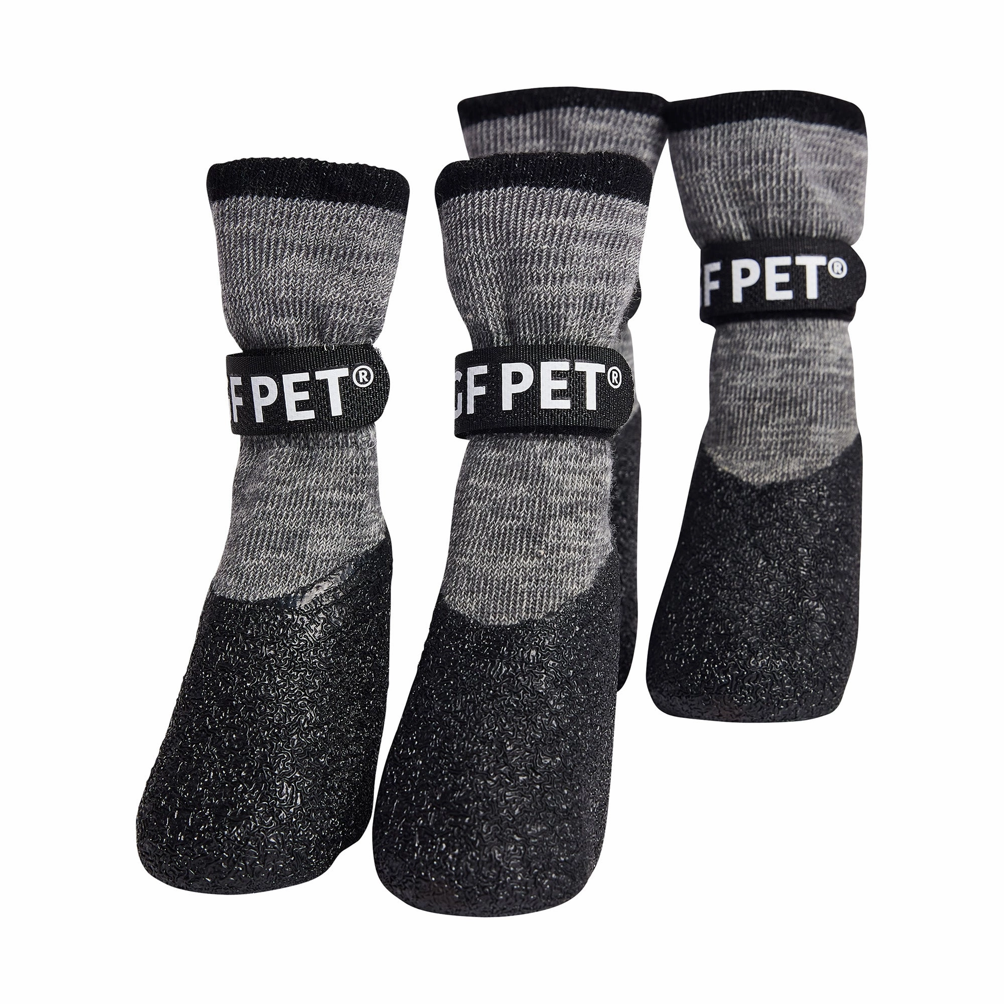 Lightweight Dog Grip & Protective Boots - Charcoal
