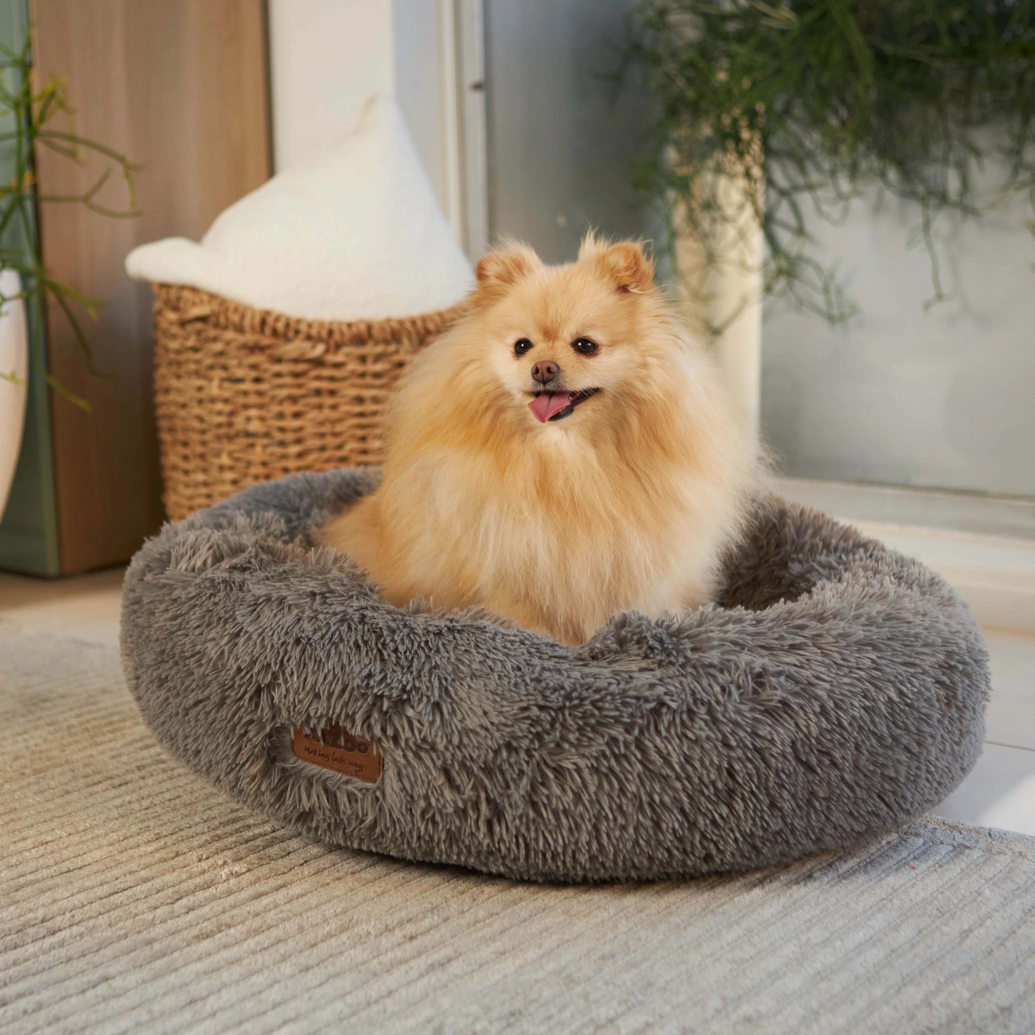 Peacock Dog Bed - Mud