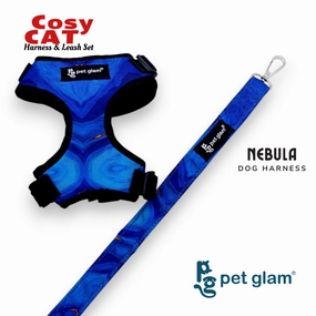 Pet Glam Cosy Cat Harness Nebula | Escape Proof Harness for Cats