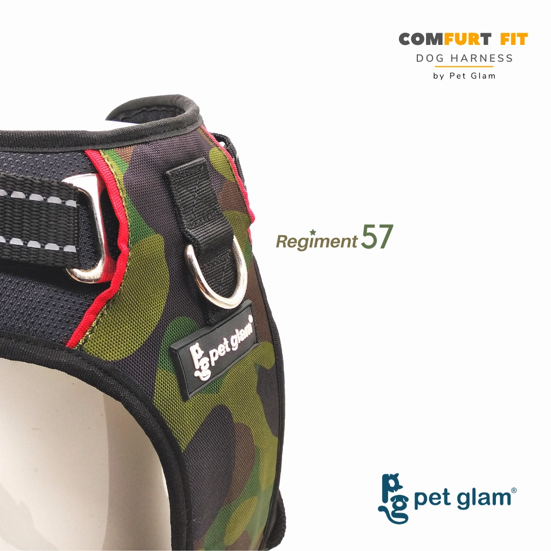 Pet Glam Dog Harness Regiment 57