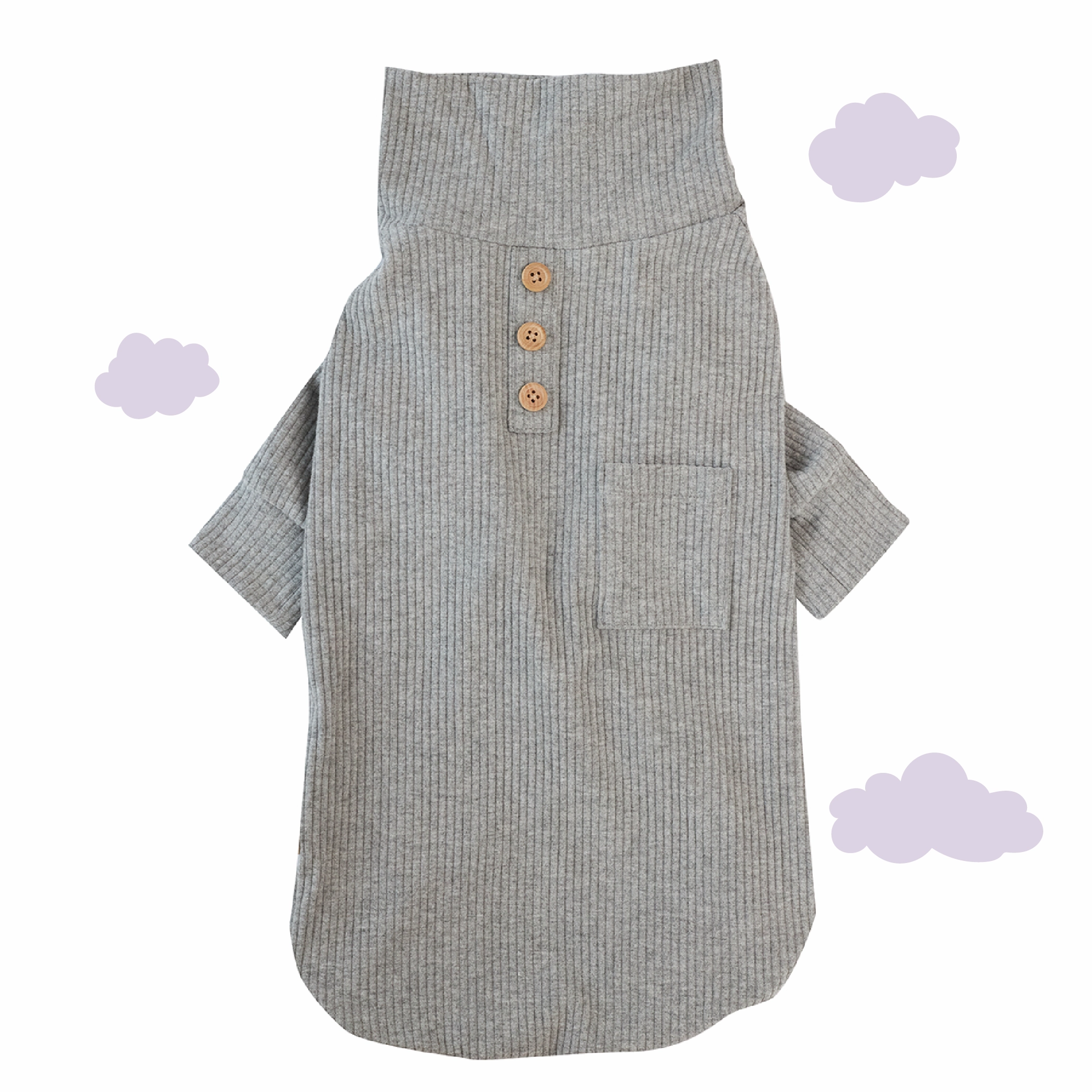 Pooch Dog Pyjamas - Grey