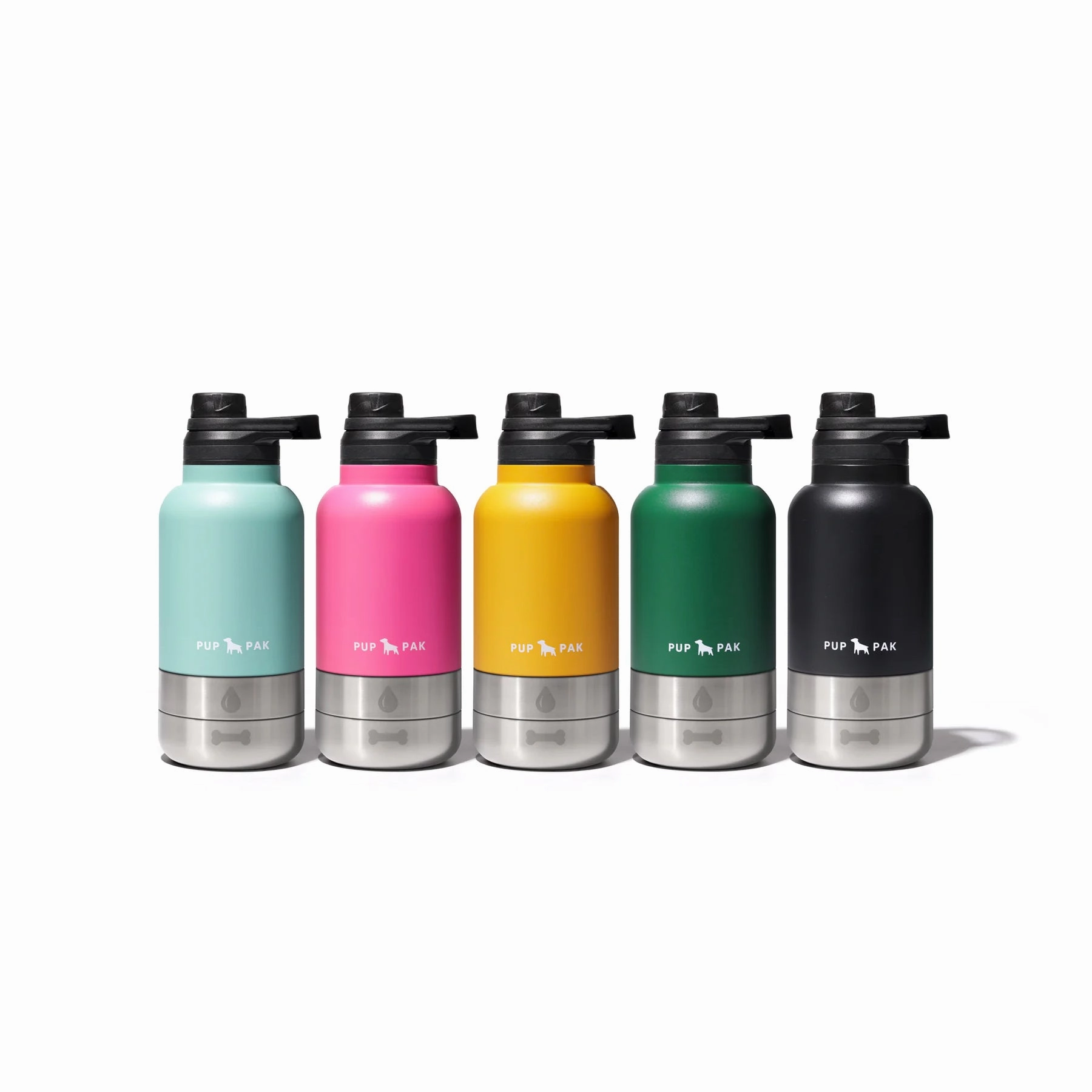 Pup Pak Dog Water Bottle with Detachable Bowls