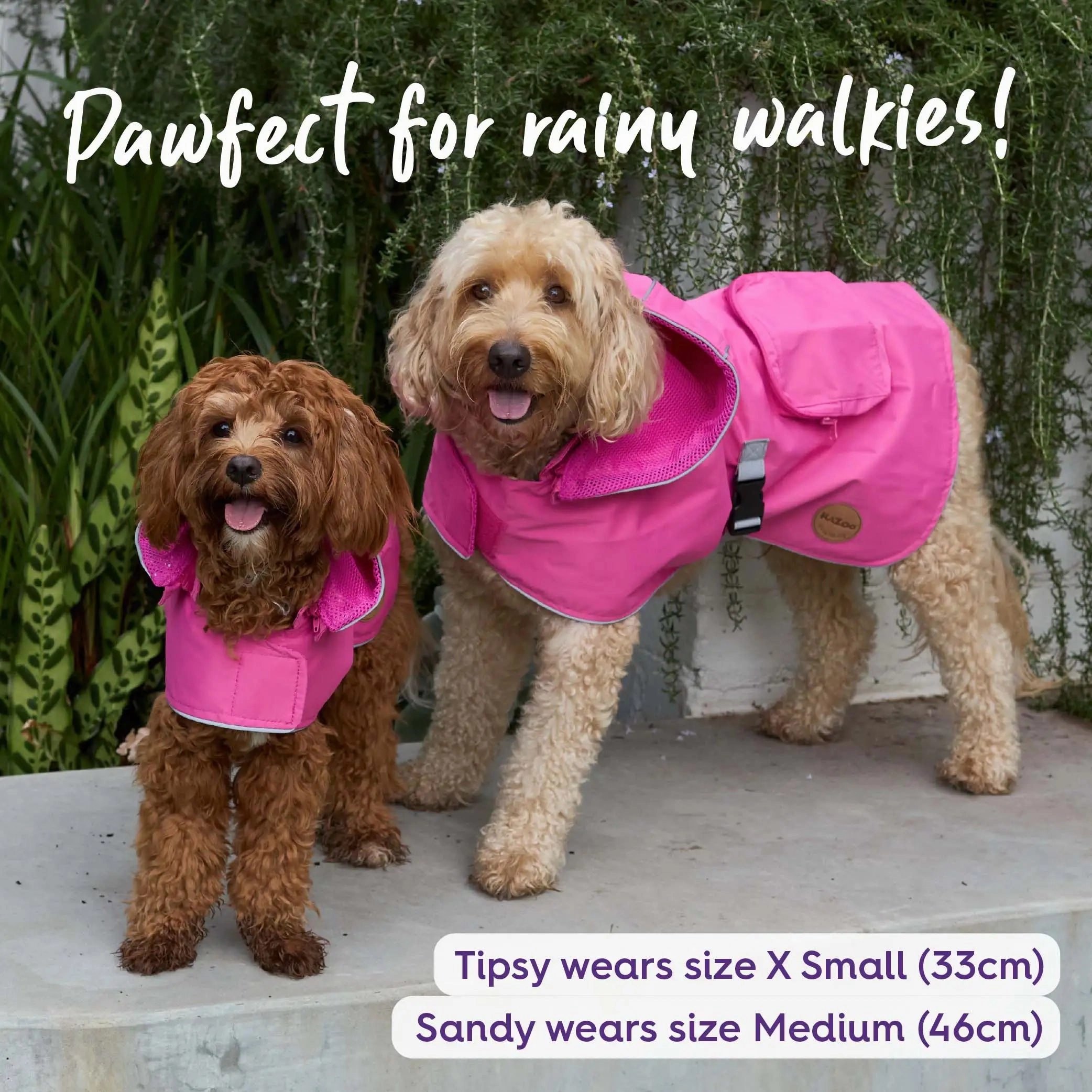 Rainy Days Dog Raincoat - Pink