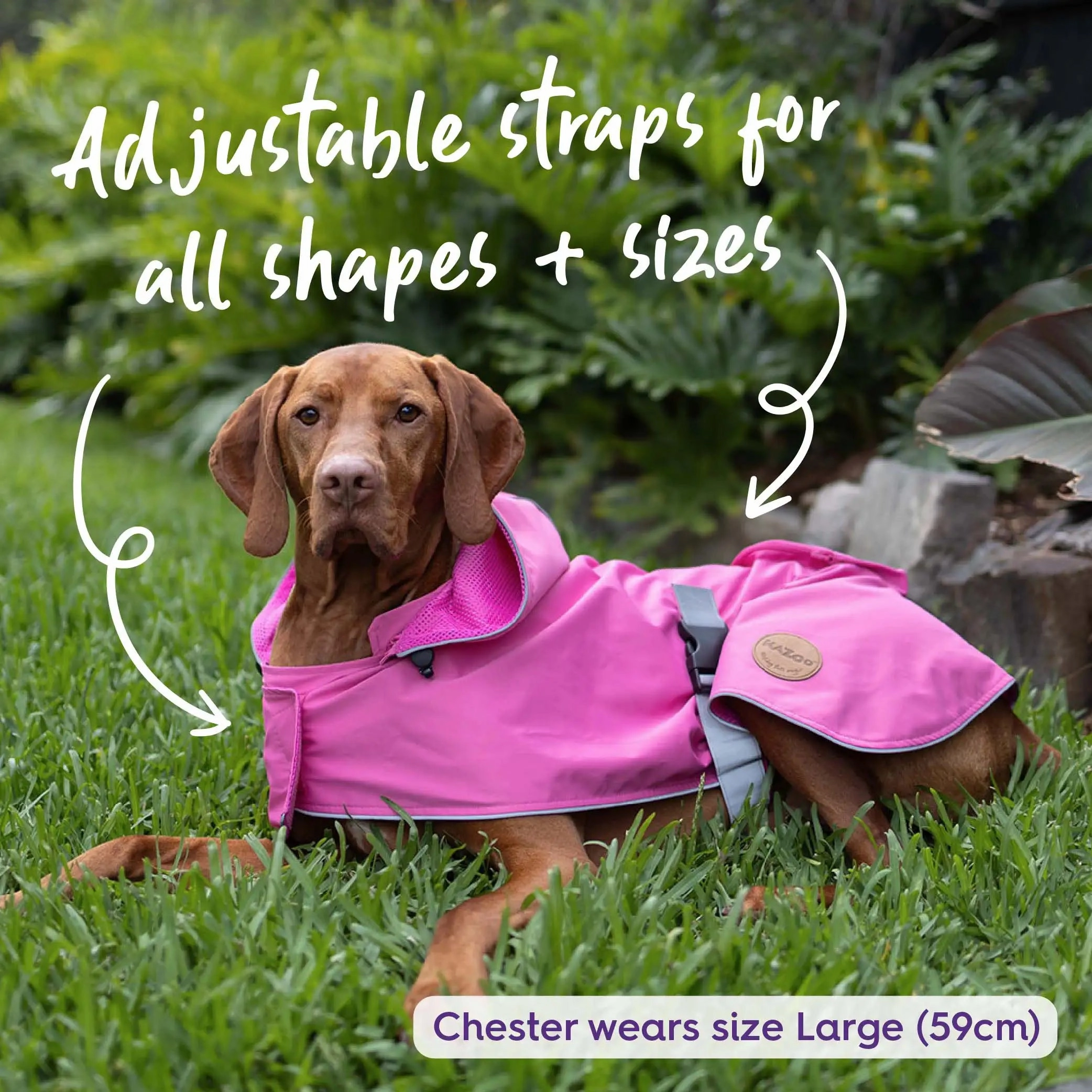 Rainy Days Dog Raincoat - Pink