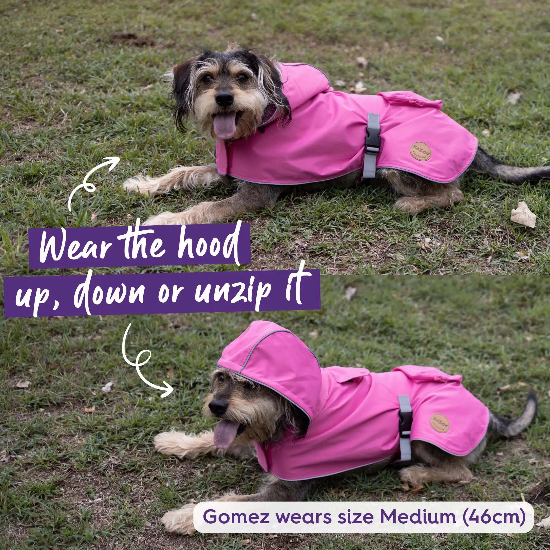 Rainy Days Dog Raincoat - Pink