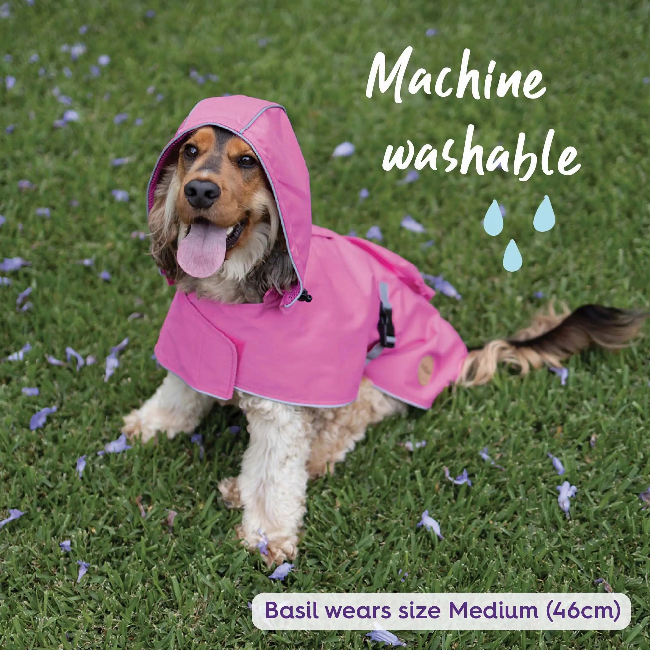 Rainy Days Dog Raincoat - Pink