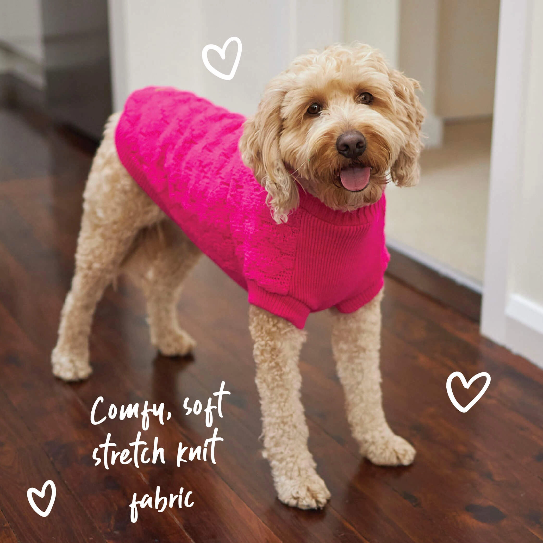 Raspberry Pink Dog Jumper