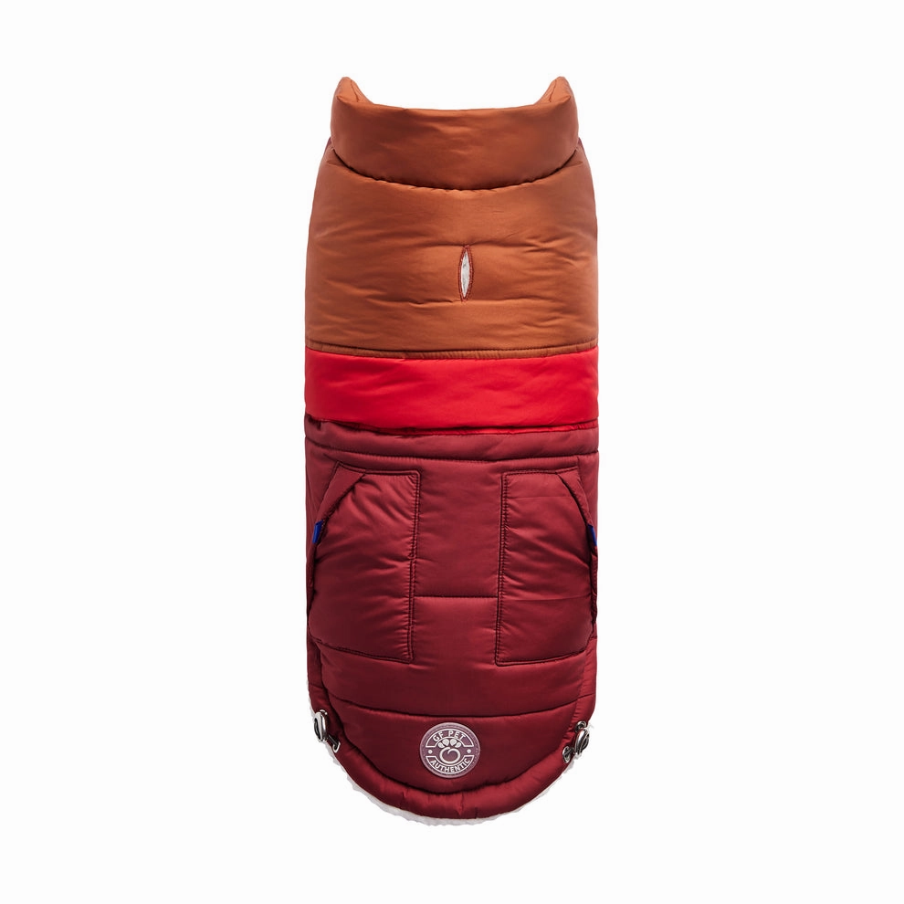 Retro Puffer Dog Coats - Sherpa Lined Water Resistant Dog Coat