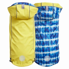 Reversible Elasto-Fit Raincoat - Yellow/Blue Medium (Customer Return)