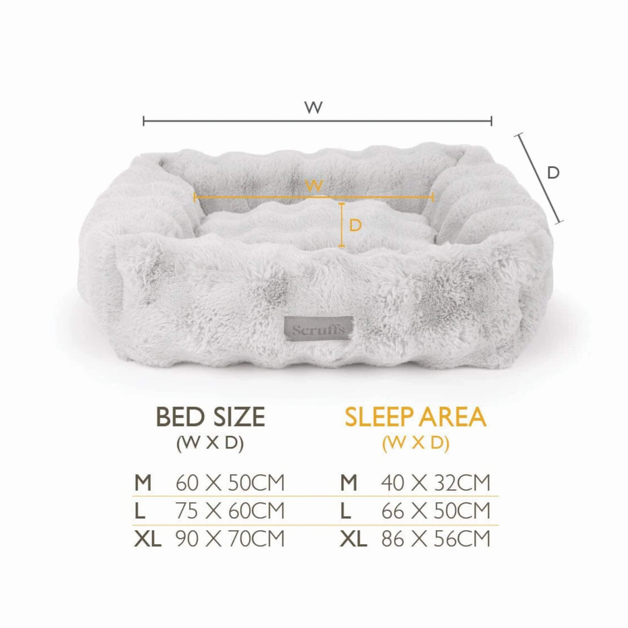 Scruffs Alpine Faux Fur Box Bed for Dogs