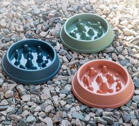 Slow Feeder Dog Food Bowl Interactive Puzzle Pan