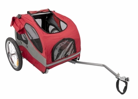 Solvit Houndabout 2 Dog Bike Trailer Medium Red